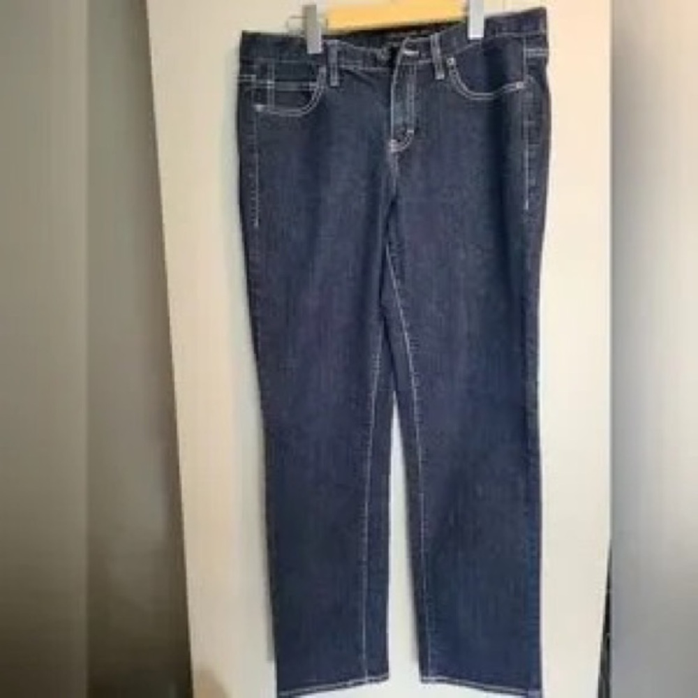 Calvin Klein Jeans Women's Straight-Leg Dark Indigo Jeans